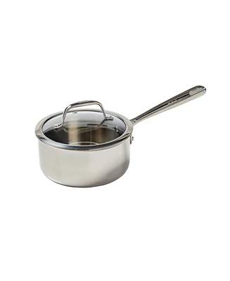 T-Fal Pro Tri-Ply Stainless Steel 2 Quart Saucepan with Lid