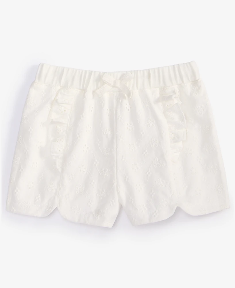 First Impressions Baby Girls Cotton Eyelet Shorts, Exclusively at Macy's