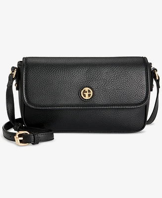 Giani Bernini Pebble East West Small Flap Crossbody, Exclusively at Macy's