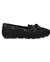 Guess Women's Lavonta Rhinestone Lace Tailored Boat Shoes