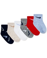 Nike Baby and Toddler Swooshfetti Ankle Socks, Pack of 6