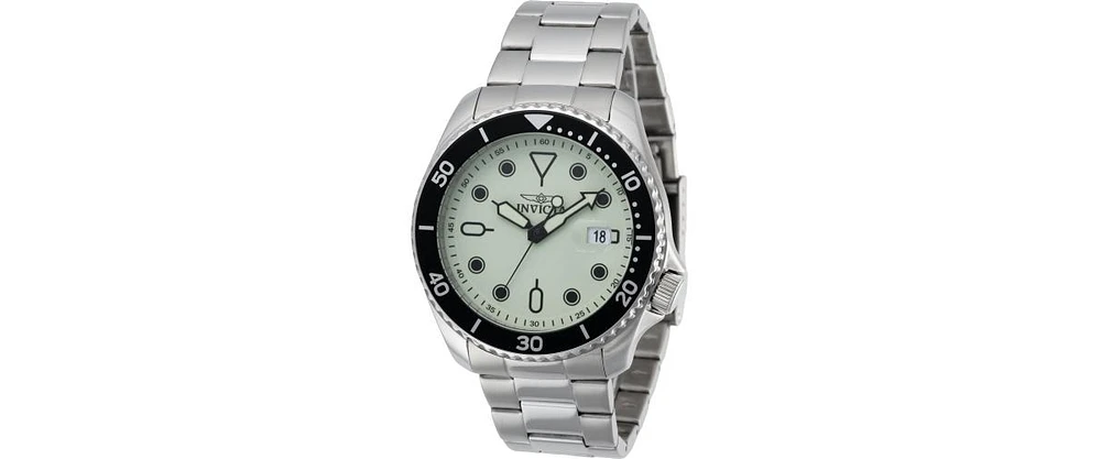 Invicta Men's 47305 Pro Diver Quartz 3 Hand Green Dial Watch