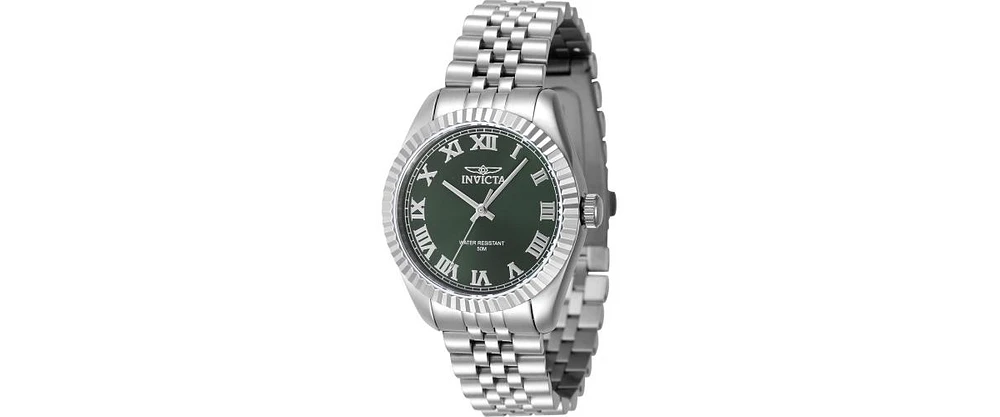 Invicta Women's 47410 Specialty Quartz 3 Hand Green Dial Watch