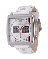 Invicta Men's 46837 S1 Rally Quartz Chronograph Silver, Grey, Red Dial Watch