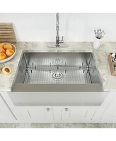 Casainc 33inch L Single Bowl Stainless Steel Kitchen Sink