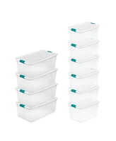 Sterilite 106 Quart Plastic Storage Container (4 Pack) and 64 Quart Box (6 Pack)