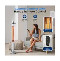 SereneLife 1500W Electric Patio Heater with Remote Control