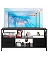 gaomon Tv Stand for 50 inch Television, Entertainment Center with 2 Fabric Drawers