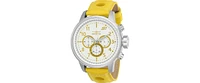 Invicta Men's 24081 S1 Rally Quartz Chronograph White, Yellow Dial Watch