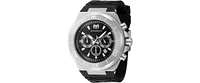 TechnoMarine Men's Tm-224012 Manta Ocean Quartz Chronograph Black, Silver Dial Watch