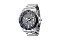 Invicta Men's 45023 Nfl Dallas Cowboys Automatic 3 Hand Grey, Dark Blue Dial Watch