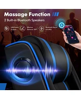 Gouun Pu Leather Massage Gaming Recliner Chair with Side Pockets