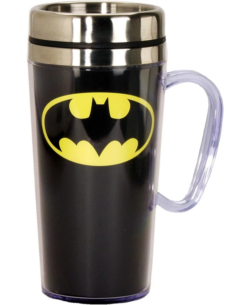 Spoontiques Batman Insulated Travel Mug, 15 oz, Black