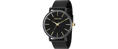 Invicta Women's 39371 Angel Quartz 3 Hand Black Dial Watch