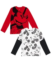 Mickey Mouse Boys Disney Toy Story Cars Lion King Guard 2 Pack Cosplay Long Sleeve T-Shirts to