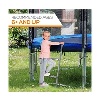 SereneLife Outdoor Trampoline Safety Ladder, Extra-Wide Footsteps