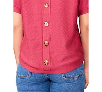 Melissa Paige Women's Button-Back Dolman-Sleeve Sweater, Regular & Petite