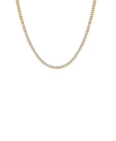 By Adina Eden Thin Three Prong Tennis Necklace