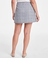 On 34th Women's Metallic-Tweed Mini Skirt, Exclusively at Macy's