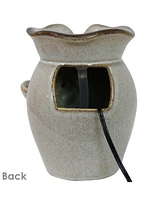 Sunnydaze Decor Cascading Side Tiers 8-Inch Ceramic Indoor Tabletop Fountain