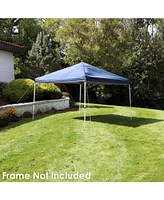 12 x 12 Foot Standard Pop-Up Canopy Shade - Pu-Coated 150D Oxford Fabric Replacement Top for Canopy - Blue