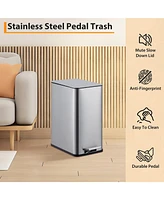 gaomon 2.6 Gallon Kitchen Trash Can, Stainless Steel Garbage Can