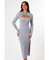 Petal and Pup Women's Laney Long Sleeve Midi Dress