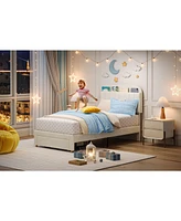 gaomon Twin Size Bed Frames with Storage Headboard