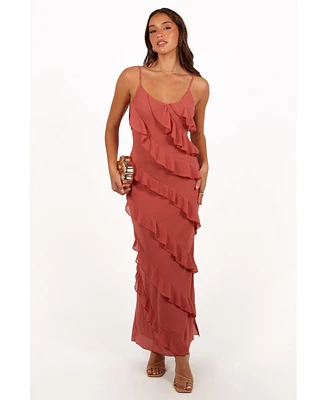 Petal and Pup Women's Ciao Ruffles Maxi Dress