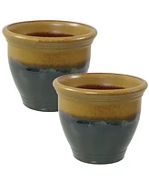 Round Ceramic Planter