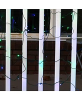 70-led Christmas Net Lights - 6' x 4' Mesh 5mm Wide Angle Style Bulbs - Indoor/Outdoor Tree Trunk Wrap Decor - Blue/Green