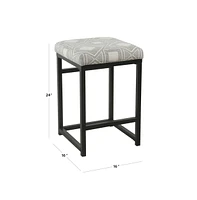 Slickblue Counter Stool with Geometric Pattern – Modern Design for Kitchen & Bar Seating