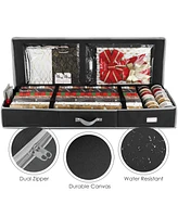 Hearth & Harbor Christmas Wrapping Paper Storage Containers - Gift Organizer Fits Up to 22 Rolls of 40"