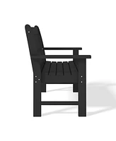 WestinTrends Outdoor 2-Person All-Weather Hdpe Front Porch Garden Bench