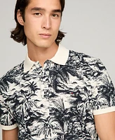 Tommy Hilfiger Men's Big & Tall Printed Short-Sleeve Polo Shirt