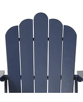 WestinTrends Outdoor Patio Hdpe Adirondack Chair With Cup Holder