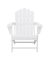 WestinTrends Outdoor Patio Hdpe Adirondack Chair With Cup Holder
