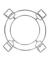 Half Moon Cooking Grate with Ceramic Deflector Plate for 15" Kamado Egg Grills - 12.5"