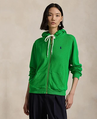 Polo Ralph Lauren Women's Cotton Fleece Full-Zip Hoodie Sweatshirt