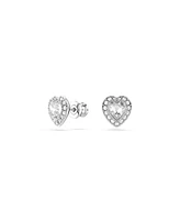 Swarovski Ariana Grande x Swarovski Rhodium Plated Heart Mixed Cuts Set
