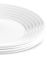 Arch Studio Opal Glass Spiral Salad Plates, Set of 4, Exclusively at Macy's