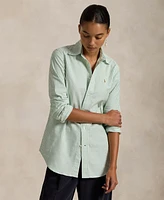 Polo Ralph Lauren Women's Stretch Slim Fit Striped Oxford Shirt