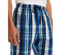 Nautica Men's Plaid Poplin 8" Sleep Shorts