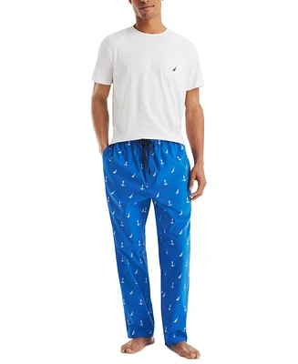 Nautica Men's Plaid Poplin Sleep Pants