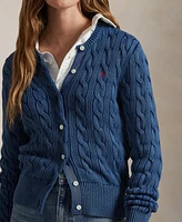 Polo Ralph Lauren Women's Cable-Knit Cotton Cardigan Sweater