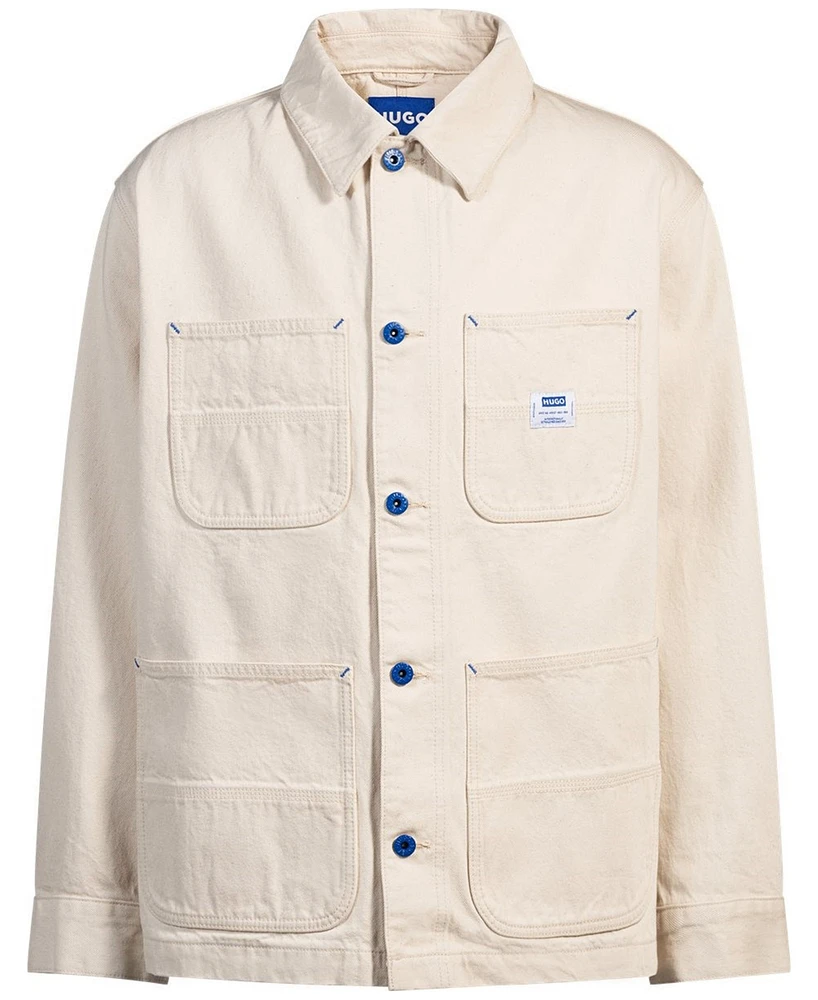 Hugo by Boss Men's Cotton Relaxed Shirt Jacket