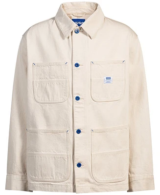Hugo by Boss Men's Cotton Relaxed Shirt Jacket