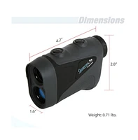 SereneLife Golf Laser Range Finder Monocular with Pin-Seeking Mode, Black