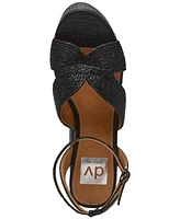Dv Dolce Vita Women's Waylan Raffia Platform Crossband Dress Sandals