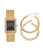 Jessica Carlyle Women's Gold Tone Metal Alloy Analog Watch